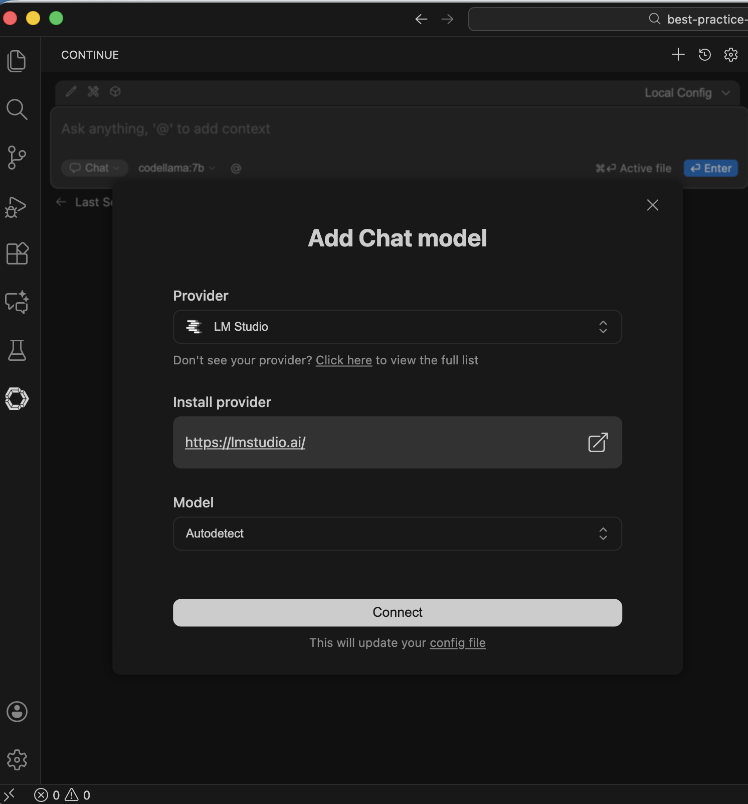 vsStudio-autoconnect